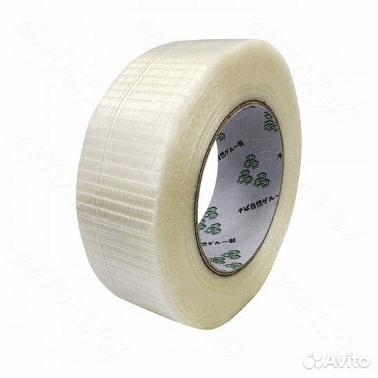 Скотч армированный стекловолокном сетка 40 мм на 5