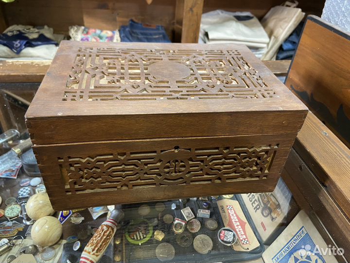 Старинная шкатулка, из-под чая, царская Россия