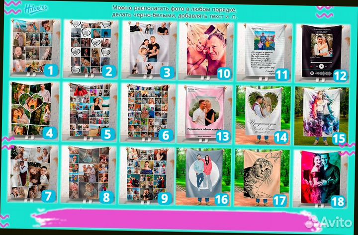 Плед с фото 150х200 флисовый