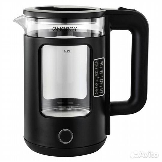 Чайник energy E-256 1500Вт 1,5л стекло черный