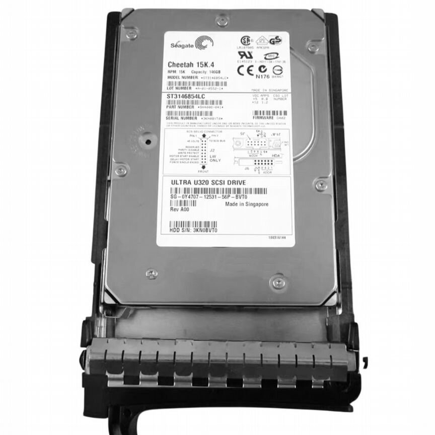 [Y4707] Жесткий Диск Dell 146gb U320scsi 3.5" Hdd Y4707
