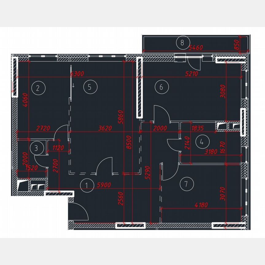 3-к. квартира, 95,8 м², 8/10 эт.