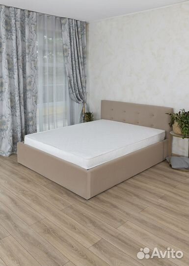 Кровать с матрасом 140х200 Роза велюр