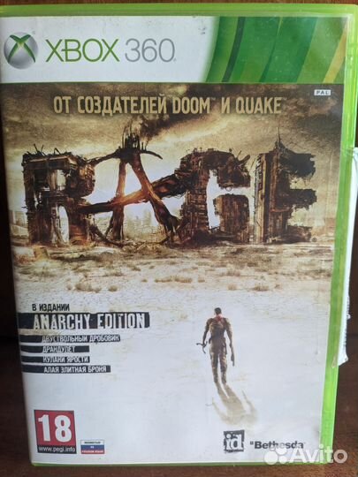 Игра для приставки xbox 360 Rage лицензия