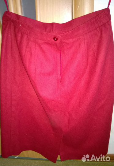 Костюм двойка(юбка,жилет) терракот. Размер 50-52