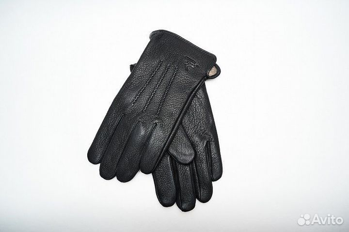 Перчатки мужские из натуральной кожи оленя