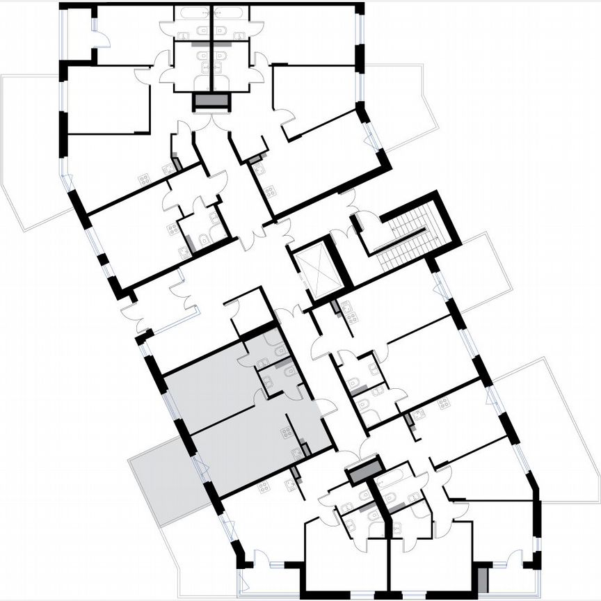 1-к. квартира, 44,2 м², 1/3 эт.