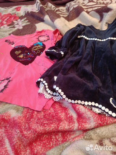 Детские вещи на девочку пакетом 74 80