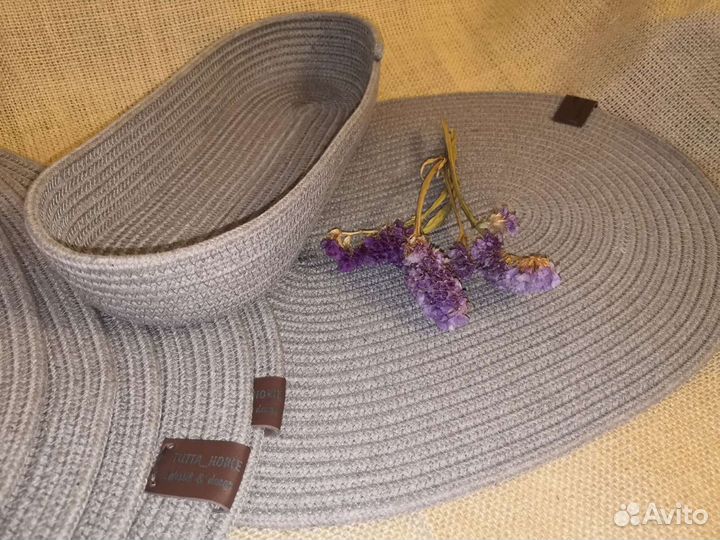 Сервировочные овальные салфетки, подтарельники