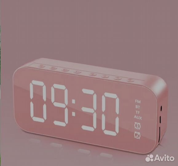 Часы будильник Блютуз колонка