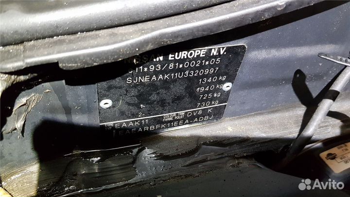 Разбор на запчасти Nissan Micra K11E