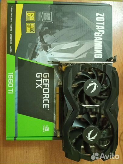 Видеокарта gtx 1660 ti 6gb