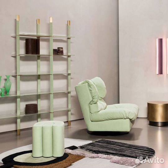 Пуф с основанием из сосны Bassian