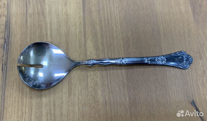 Мельхиоровая ложка для салата, СССР