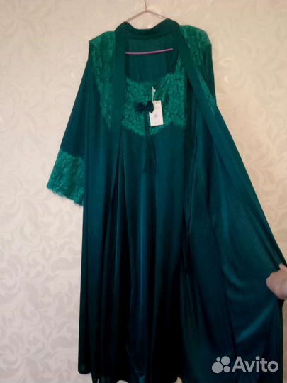 Халат женский шелковый новый