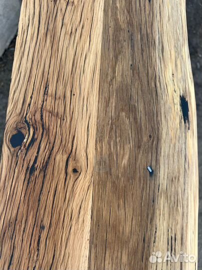 Полка из старого дуба в стиле лофт