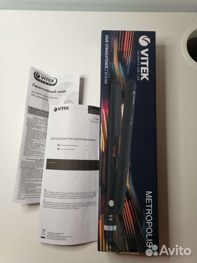 Выпрямитель для волос Vitek с турмалином