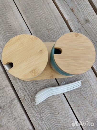 Банки новые для сыпучих сахарница солонка набор