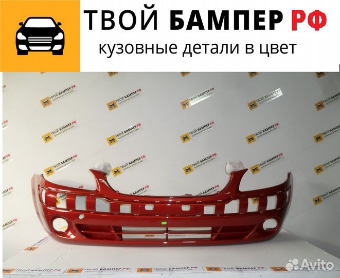 Бампер передний Hyundai Getz Красный