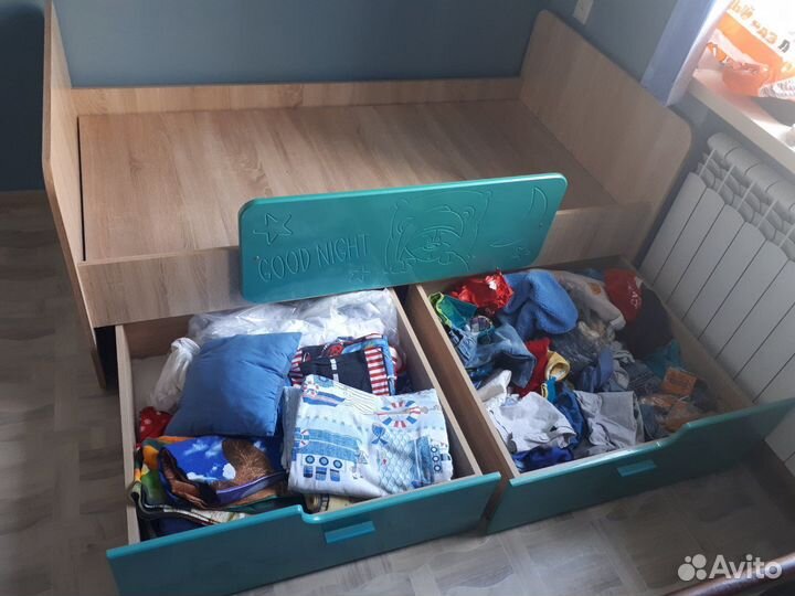 Детская кровать от 3 лет с бортиками