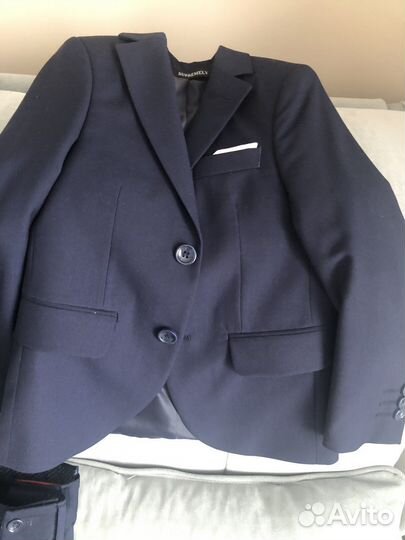 Школьный костюм для мальчика 122 128 синий