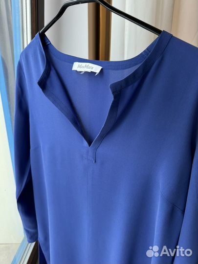 Блузка удлиненная 46 MaxMara шелк 100%