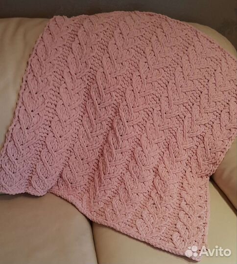 Плед детский вязаный ручная работа