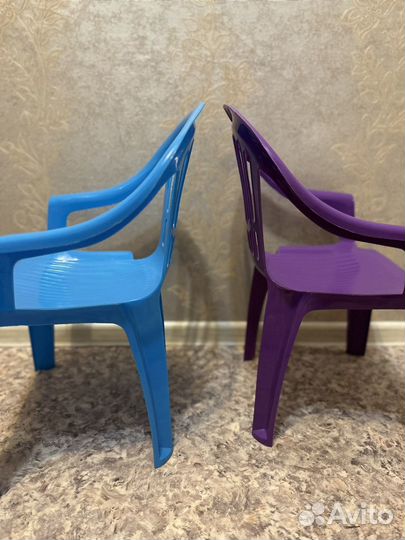 Стул кресло пластик садовый детский