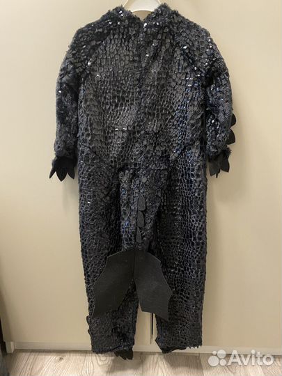 Костюм карнавальный детский Черный дракон Беззубик