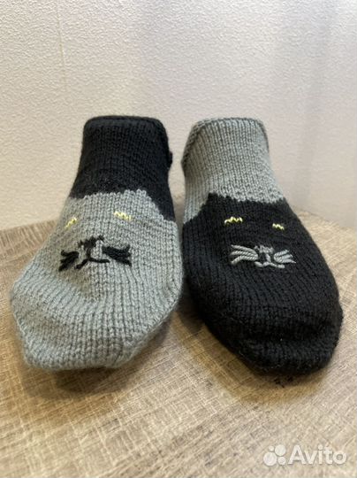 Носки-тапочки вязаные следки