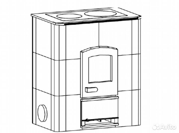 Печь камин отопительная