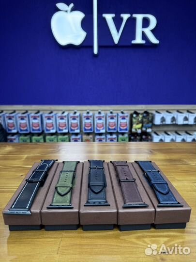 Кожаные Ремешки для Apple Watch 42-49mm Новые