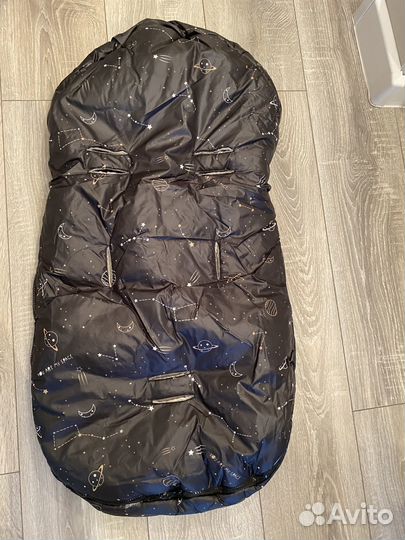 Конверт зимний меховой в коляску