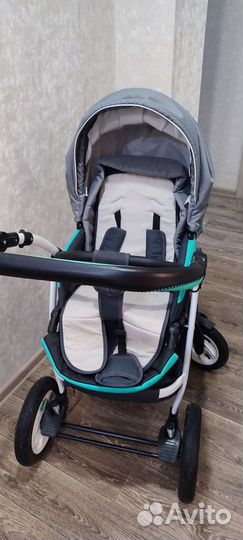 Коляска детская optima 2 в1 verdi бирюзовый