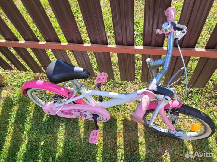 Детский велосипед btwin 16 + самокат oxelo