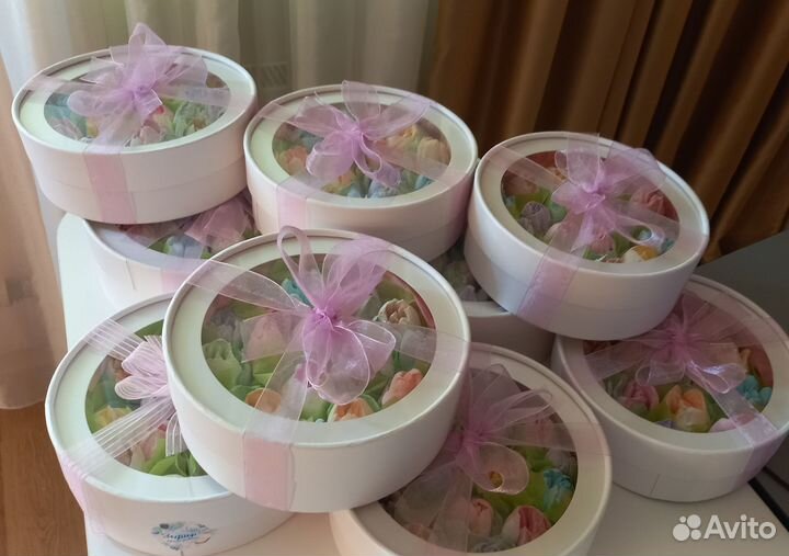 Букет зефир цветы