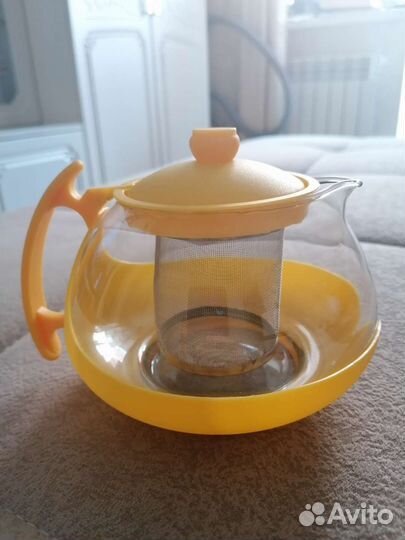 Чайник заварочный жёлтый