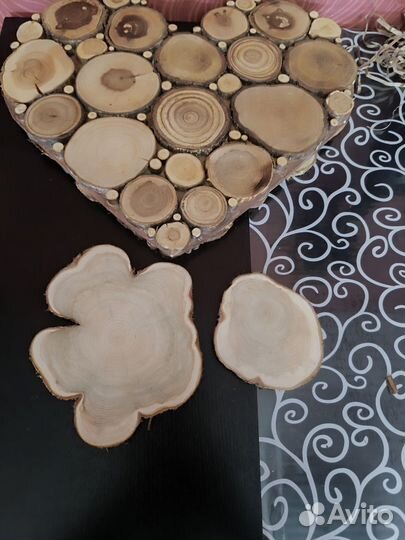 Набор спилов можжевельника для декора и творчества