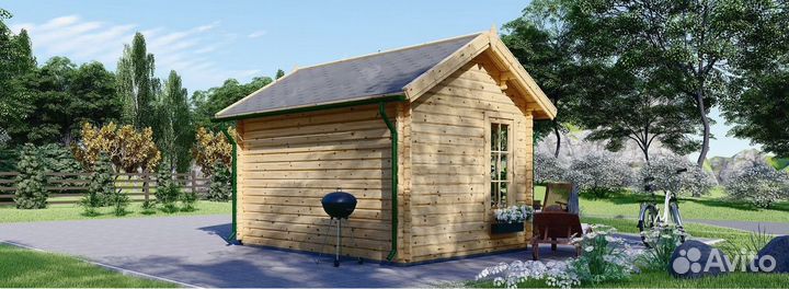 Дом из бруса шерлок 44 3x4