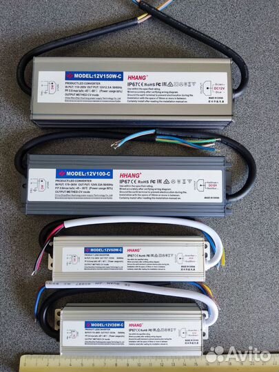 Блоки питания 20-500Вт IP67 герметичные