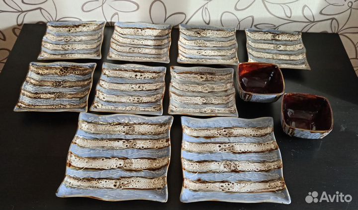 Столовый сервиз керамика Уютерра квадратный