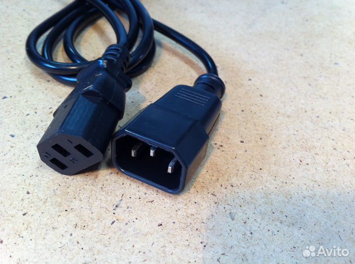 Кабель для ибп IEC 320 C13 - IEC 320 C14, 0.5 мм²