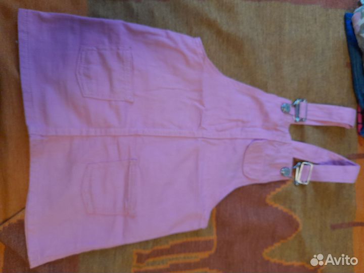 Джинсовый сарафан для девочки zara р. 110