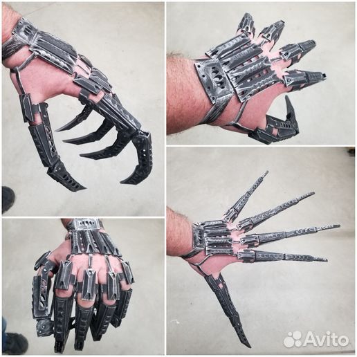 Компьютерная модель механических пальцев для 3Д пе