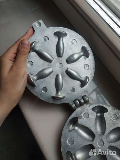 Вафельница грибочница СССР