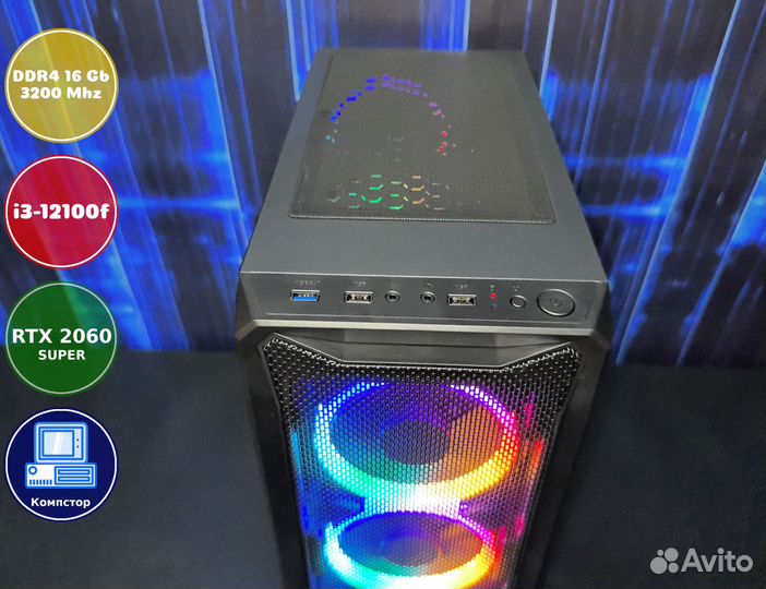 Сборки игровых пк i3-RTX2060SUP-16DDR4-ENU8213-H610