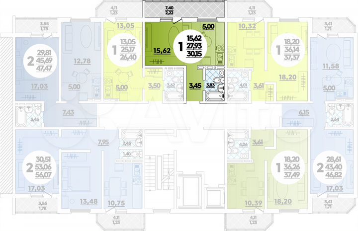 Квартира-студия, 30,2 м², 4/16 эт.