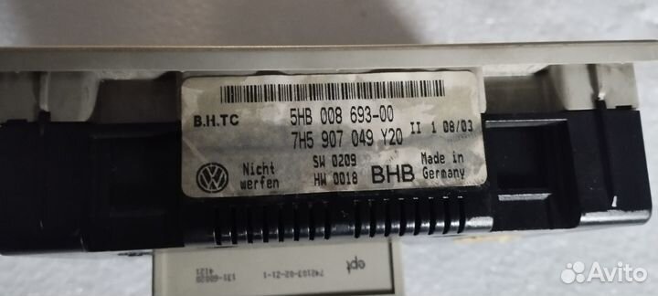 Блок климата потолочный фольксваген т5 мультиван