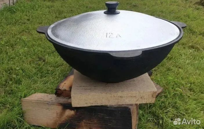 Казан чугунный 12 литров