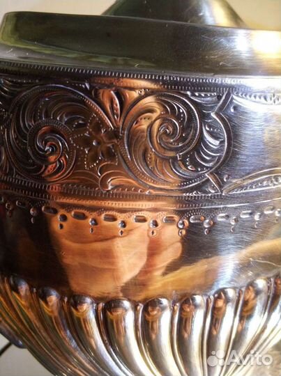 Бульотка/чайник на подогреве Англия антик